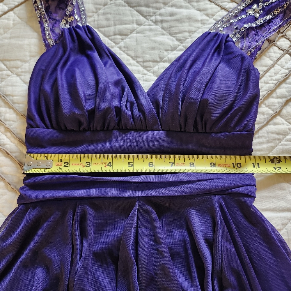 Camille La Vie High-Low Dress in Deep Blue - Picture 11 of 12